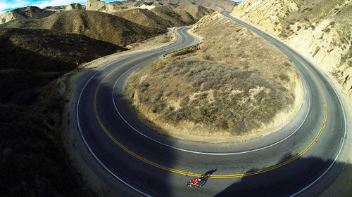 Professional triathlete Jordan Rapp picks a photogenic road for a training ride.